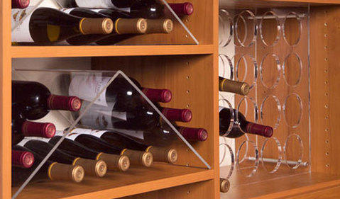 Contemporary Wine Cellar with affordable wine storage system