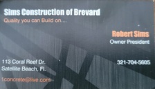 Logo for Sims Construction of Brevard, Inc.