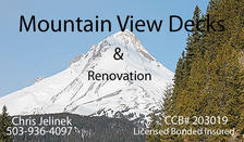 Mountain View Decks & Renovation logo