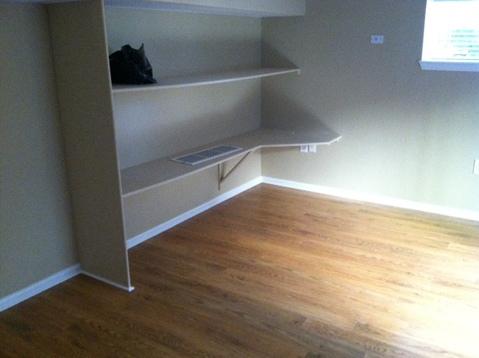 Traditional Closet with built in shelving