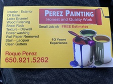 Perez Painting - Unlicensed Contractor logo