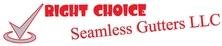 Logo for Right Choice Seamless Gutters, LLC