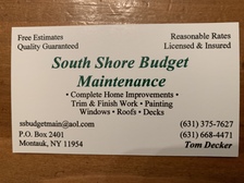 Logo for South Shore Budget Maintenance