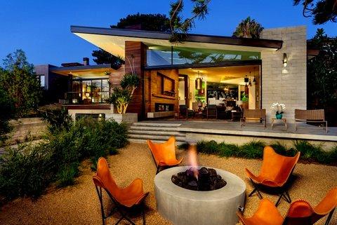 Modern Home Exterior with indoor outdoor living