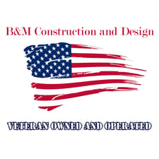 B&M Construction and Design logo