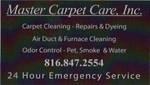 Master Carpet Care, Inc. logo
