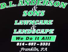 D.L. Anderson & Son's Lawn Care & Excavation logo