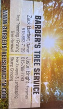 Barber's Tree Service logo