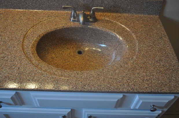 epoxy over bathroom sink