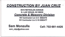Construction by Juan Cruz logo