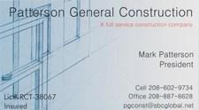 Logo for Patterson General Construction