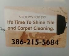 It's Time to Shine Tile and Carpet Cleaning logo