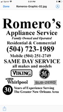 Avatar for Romero's Appliance Repair