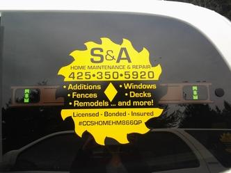 S&A Home Maintenance & Repair logo