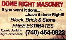 Done Right Masonry, LLC logo