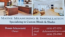 Logo for Mayne Measuring & Installation