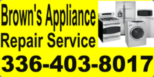Logo for Brown's Appliance Repair Service