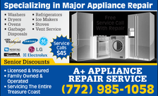 Avatar for A+ Appliance Repair Services, LLC