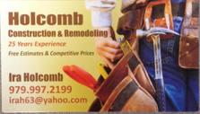 Holcomb Construction and Remodeling logo