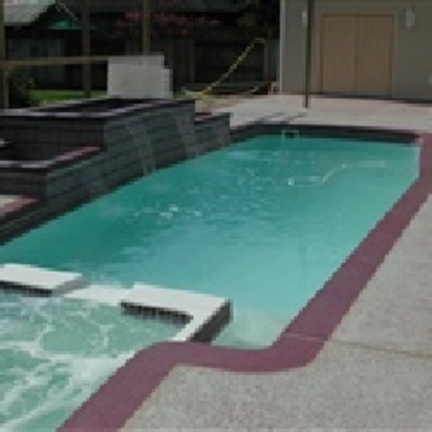 Casual / Comfortable Pool with attached in-ground hot tub