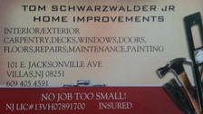 Logo for Thomas Schwarzwalder Jr. Home Improvements