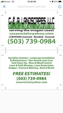 C & R Landscapes logo