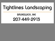 Tightlines Landscaping logo