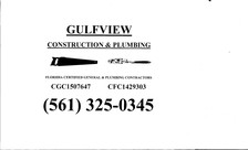 Gulfview Construction and Plumbing logo