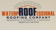 Logo for WaterpROOFessional Roofing Company