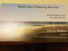 Beach Bum Cleaning logo