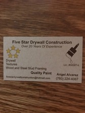 Five Star Drywall Construction logo