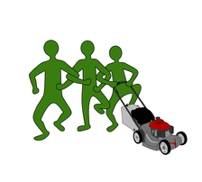 Three Men And A Mower, LLC logo