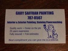 Logo for Gary W. Saffran Painting