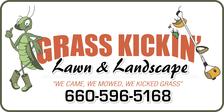 Grass Kickn' Lawn and Landscape logo