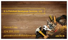 Logo for It Is Finished Handyman Services, LLC