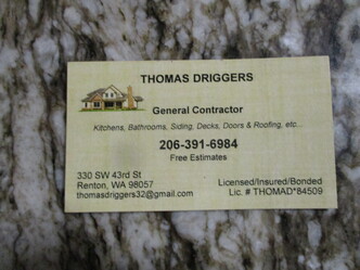 Thomas Driggers General Contractor logo
