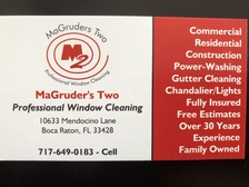 Logo for Magruder's Two Professional Window Cleaning