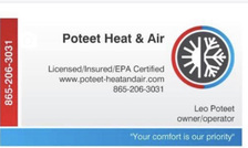 Poteet Heat and Air logo