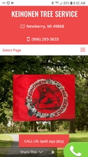 Logo for Keinonen Tree Service