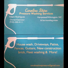 Logo for Carolina Shine Pressure Washing