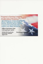 Logo for Freeman's Cleaning, LLC