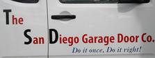 The San Diego Garage Door Company logo