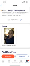 Nancy's Cleaning Service logo