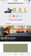 B&L Road Maintenance logo