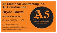 Logo for A5 Electrical Contracting, Inc.