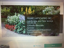 Frank's Artscaping, Inc. logo