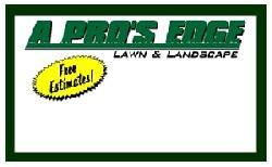 A Pro's Edge Lawn & Landscape logo