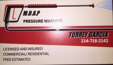 Logo for M.O.A.P. Pressure Washing