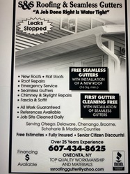 S&S Roofing & Seamless Gutters logo