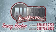 Logo for All Pro Construction & Remodeling, LLC